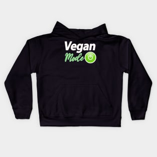 Vegan Vegetarian Funny Sayings mode On Kids Hoodie